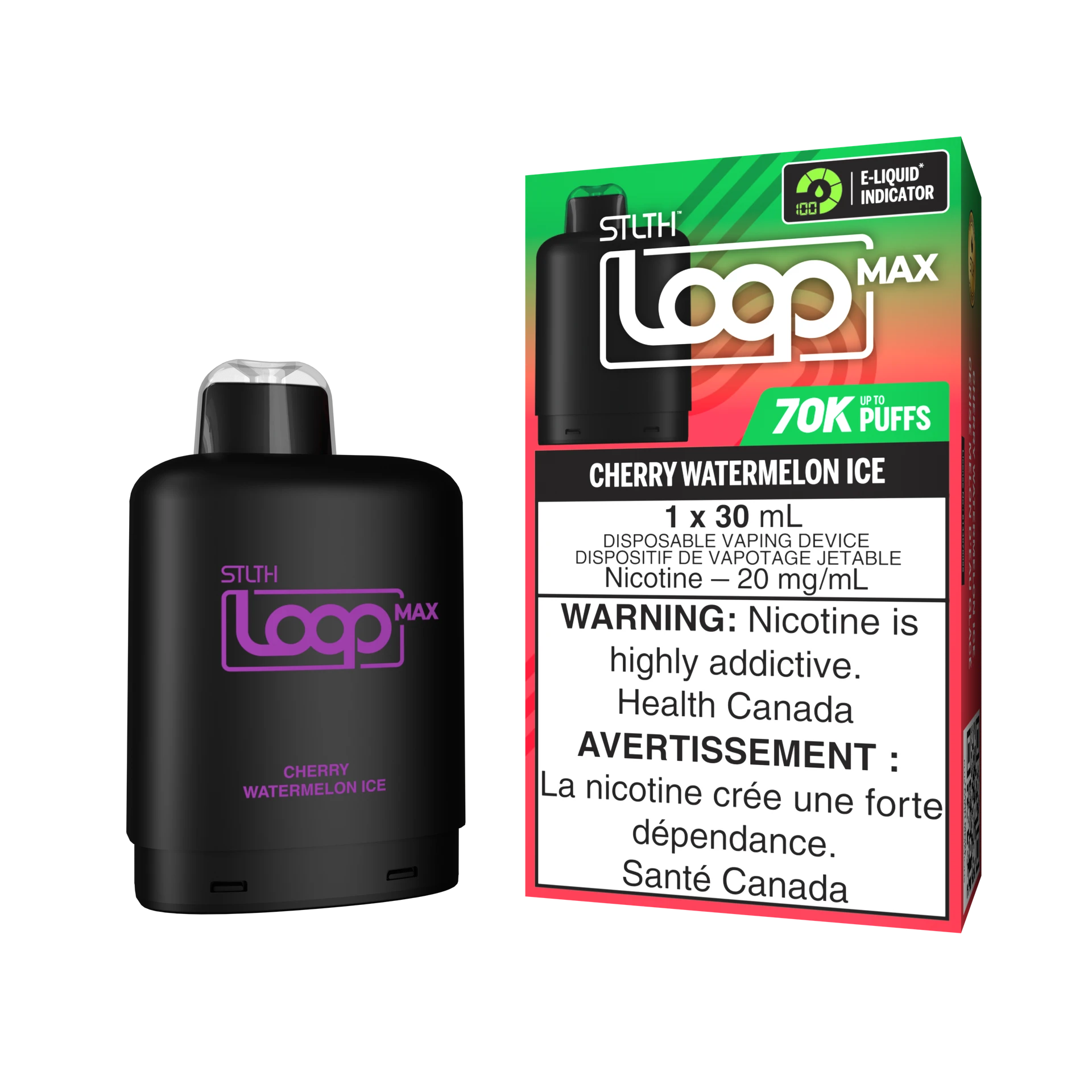 STLTH LOOP MAX – POD + KIT PACKAGE – CHERRY WATERMELON ICE